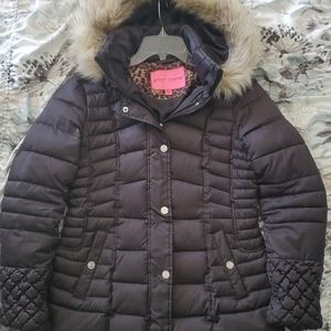Betsy Johnson Mid Length Puffer Coat